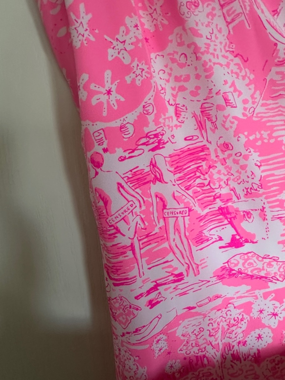 NWT Lilly Pulitzer Pink Sorbet Printed Silk Dress - Picture 3 of 3